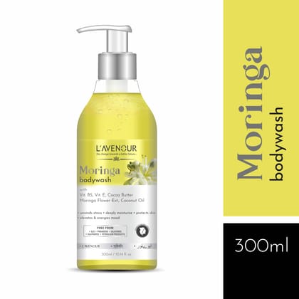 L'avenour Moringa Body Wash For Deep Cleansing & Luxury Bath | Shower Gel For Men & Women 300ml
