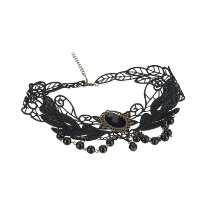 Lace Choker , Black Choker Gothic baroque  Choker