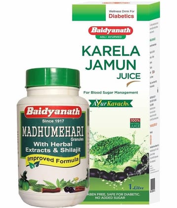 Baidyanath Karela Jamun Juice ,Madhumehari Granules Liquid 2 gm