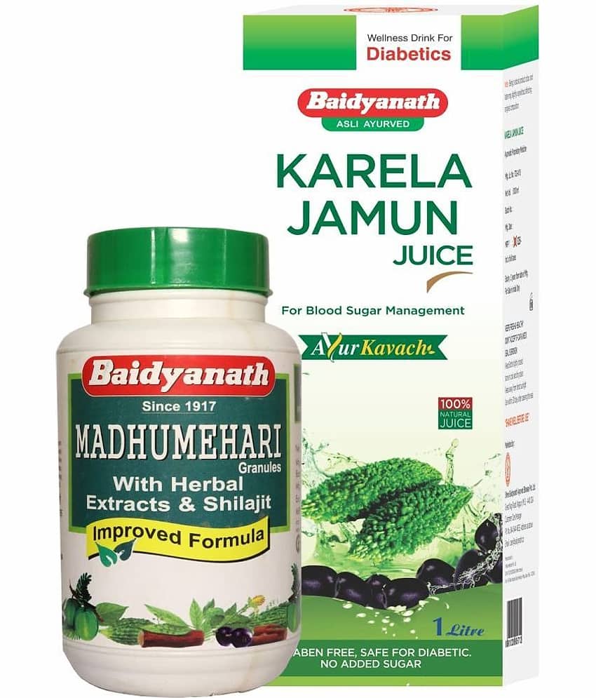Baidyanath Karela Jamun Juice ,Madhumehari Granules Liquid 2 gm