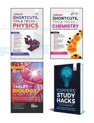 combo- SHORTCUTS, TIPS & TRICKS in Physics, Chemistry & Biology for NEET | One Liner Theory with Mnemonics, Knowledge Boxes & Intext PYQs Previous Year Questions | CUET (UG) Exams | NCERT Tablet+