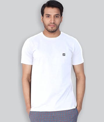 Lux Nitro Cotton Blend Regular Fit Solid Half Sleeves Men's Round T-Shirt - Olive Green ( Pack of 1 )