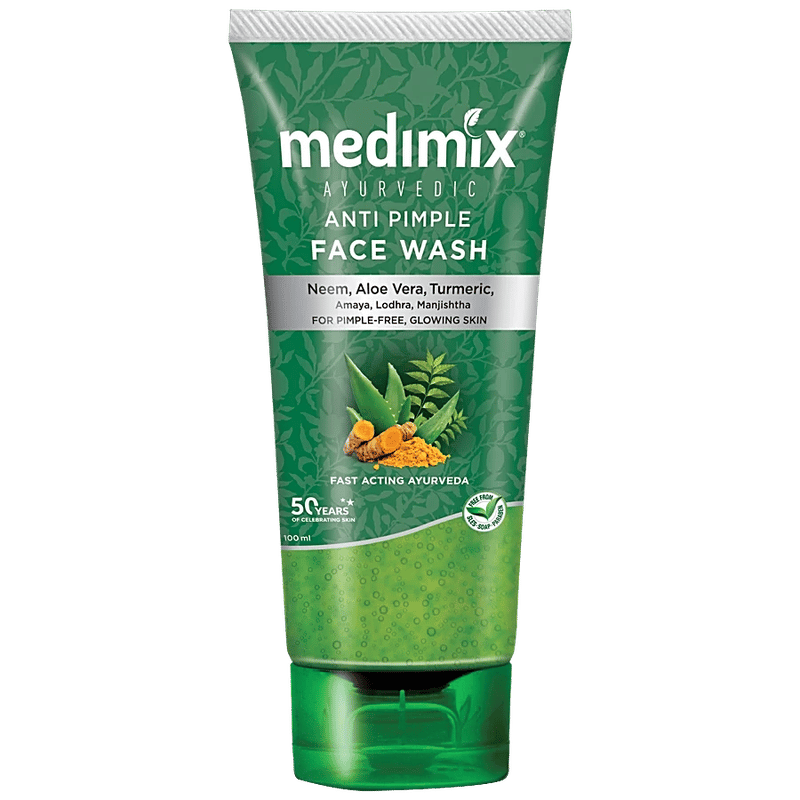 Medimix Anti Pimple Face Wash - Ayurvedic, For Pimple Free & Glowing Skin, 100 Ml