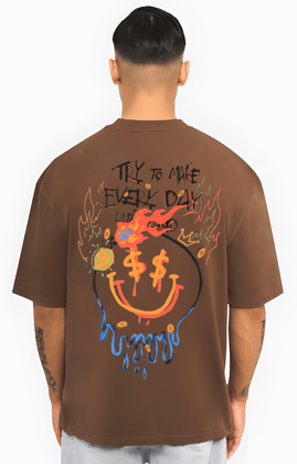 Every Day Oversized Premium Cotton T shirt-S