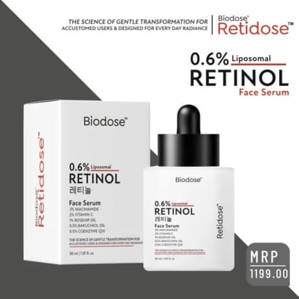 Retidose .6% Retinol Face Serum
