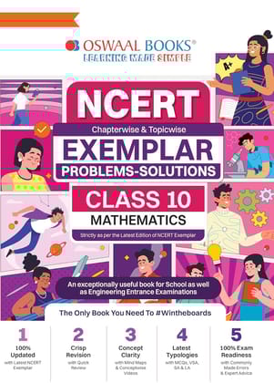 Oswaal NCERT Exemplar (Problems - solutions) Class 10 Mathematics Book For 2024 Exam Paperback � 16 February 2024 [Paperback] Oswaal Books And Learning Private Limited