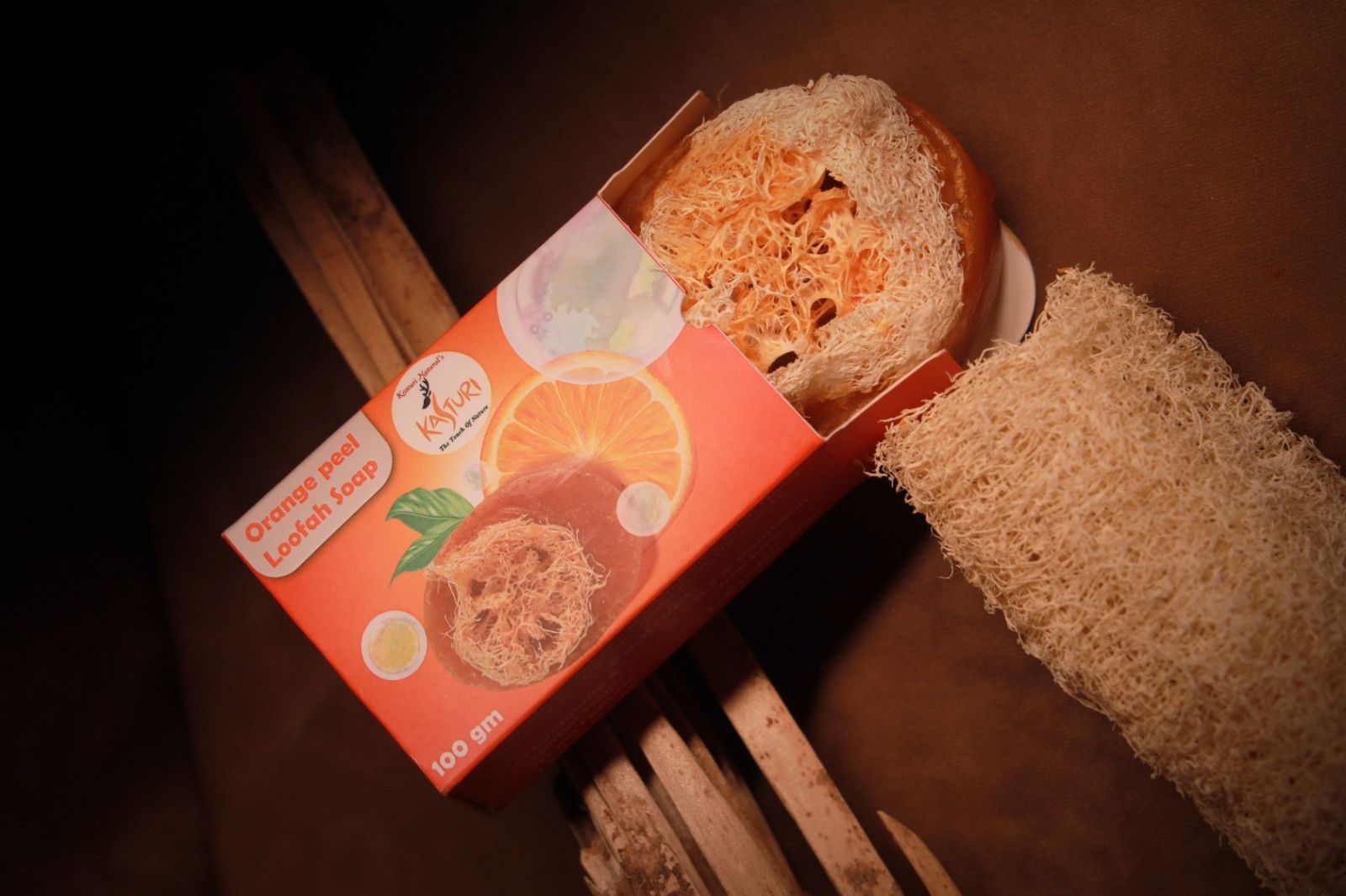 Orange Peel Loofah Soap
