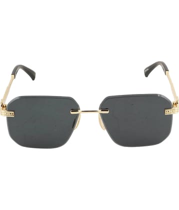 Bayberry Gold Rectangular Sunglasses ( Pack of 1 )