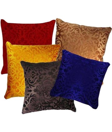 Belive-Me Set of 5 Velvet Cushion Covers 40X40 cm (16X16)