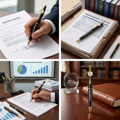Premium CA Logo Pen with Name Engraving