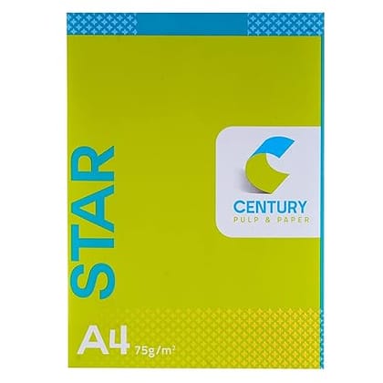 VDC CENTURY STAR COPIER PAPER - A4 SIZE 75GSM, 1 REAM-500 SHEET (WHITE) - Free Delivery
