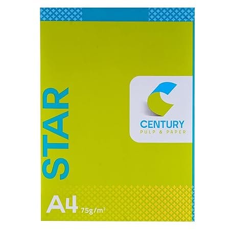 VDC CENTURY STAR COPIER PAPER - A4 SIZE 75GSM, 1 REAM-500 SHEET (WHITE) - Free Delivery
