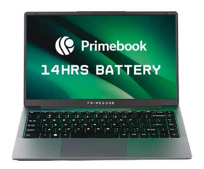 Primebook 2 Pro 2025 (New Launch) | 8GB RAM, 128GB UFS Storage | 14.1-Inch FHD IPS Display | 14 Hours Battery | MediaTek Helio G99 | Android 15 (PrimeOS 3.0) | Backlit Keyboard | in-Built AI (Gray)