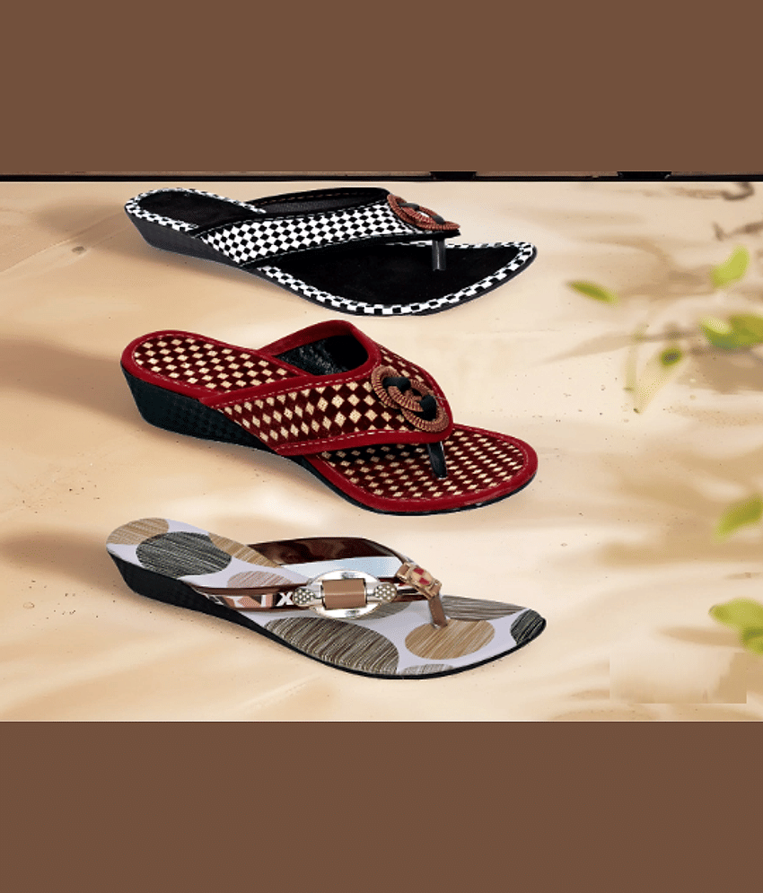 PM Traders Multi Color Women's Flats