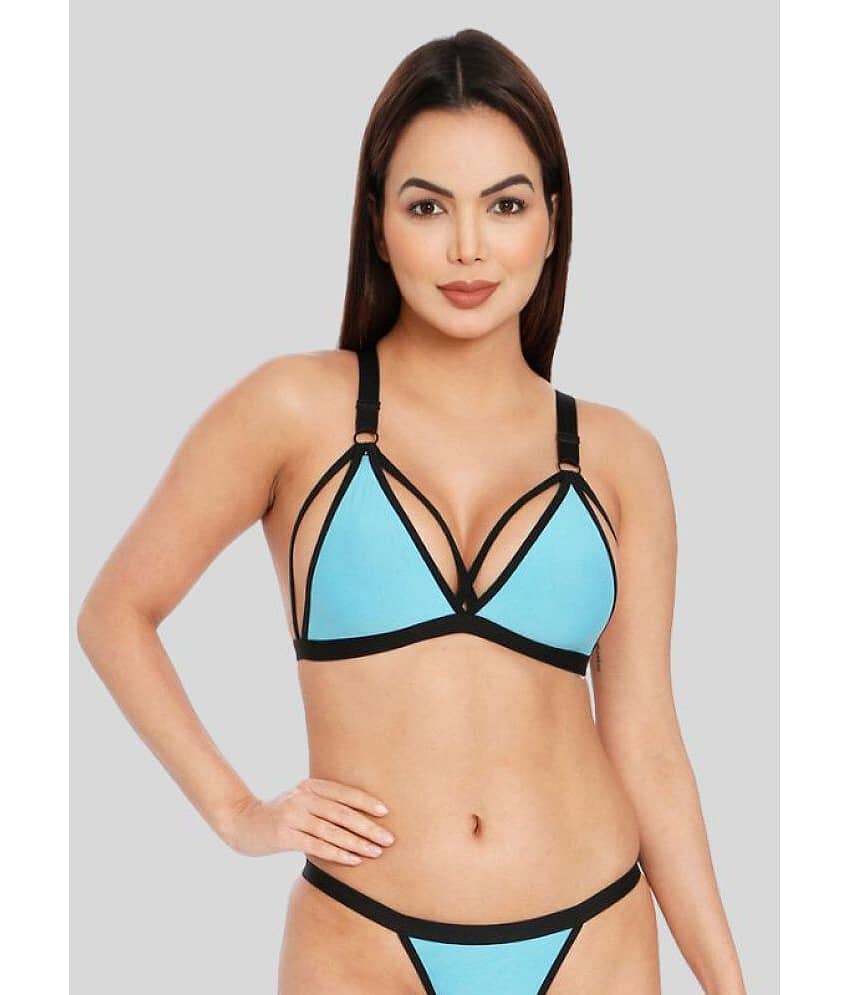 ILRASO Modal Non Padded Women's Bralette Bra ( Blue )
