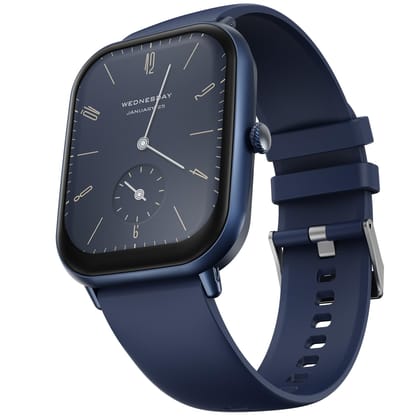 Fire Boltt Ninja Call Pro Max Smart Watch (BSW128) with 2.01 inch Display, Bluetooth Calling, 120+ Sports Modes, Health Suite, Voice Assistance- Navy Blue