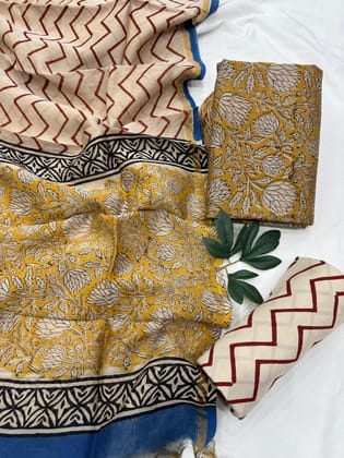 Chanderi Silk Suit Set