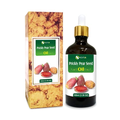 Salvia Prickly Pear Seed Oil (Opuntia ficus-indica) Carrier Oil for Skin, Hair & Massage Lightweight Botanical Oil for DIY Skincare & Body Care 100 ml / 3.38 fl oz Salvia Prickly Pear Seed Oil (Opuntia ficus-indica) Carrier Oil for Skin, Hair & Massage L