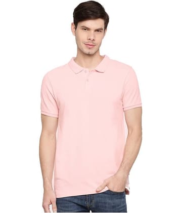 Galatea Pink Slim Fit Polo T Shirt