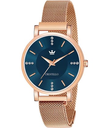 Crestello - Rose Gold Metal Analog Womens Watch
