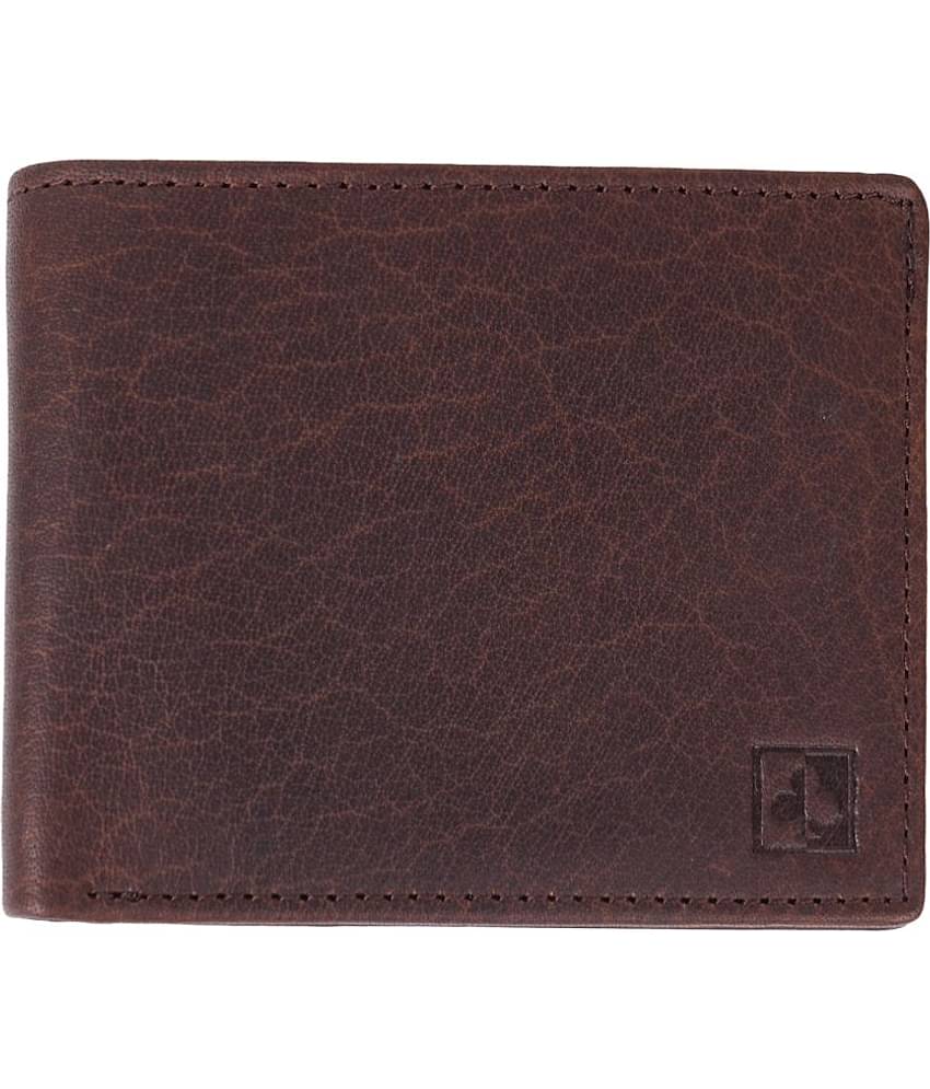 CIMONI Brown Leather Men's Two Fold Wallet ( Pack of 1 )