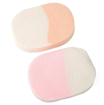 Facial Cleaning Sponge Cosmetic Puff Washing Sponge Foam Producer Makeup Remover Pads- 2 pc