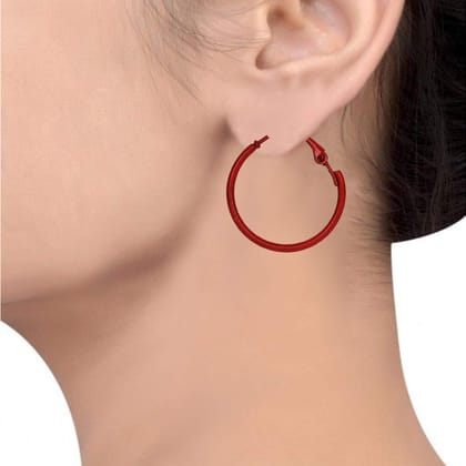 Set Of 8 Circular Hoop Earrings