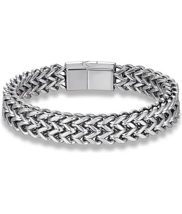 FASHION FRILL Silver Bracelet ( Pack of 1 )