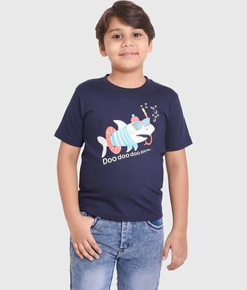 Neo Garments Pack of 5 Boys Cotton T-Shirt ( Navy )