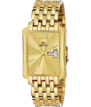 Hemt Gold Metal Analog Men's Watch