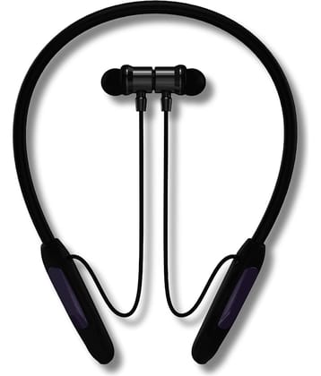 TecSox Jazz Pro Bluetooth Neckband | 30H Playtime | Deep Bass | Black
