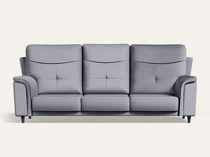 Opulence 3 Seater Synthetic Leather Sofa (1-Year Warranty, Solid Wood, Nimbus Grey) Opulence 3 Seater Synthetic Leather Sofa (1-Year Warranty, Solid Wood, Nimbus Grey)