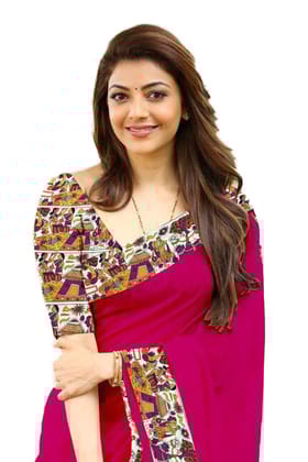Graceful Dark Pink Colored Casual Wear Chanderi Silk Saree