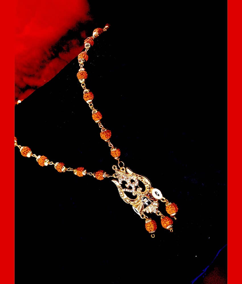 SHANKHRAJ MALL GOLD PLATED PENDANT AND CHAIN FOR MEN OR BOYS-100345
