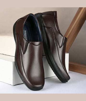 Leeport - Black Men's Slip On Formal Shoes