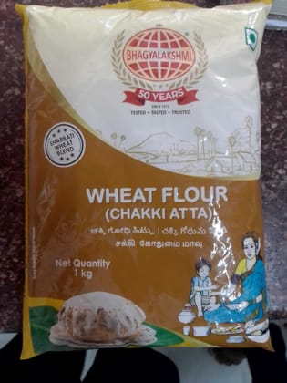 Sri Bhagyalakshmi Sharbati Wheat Blend, Chakki Atta, 1 kg