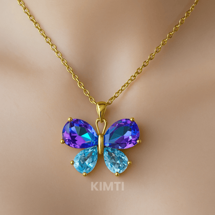 Anti Tarnish Butterfly Necklace