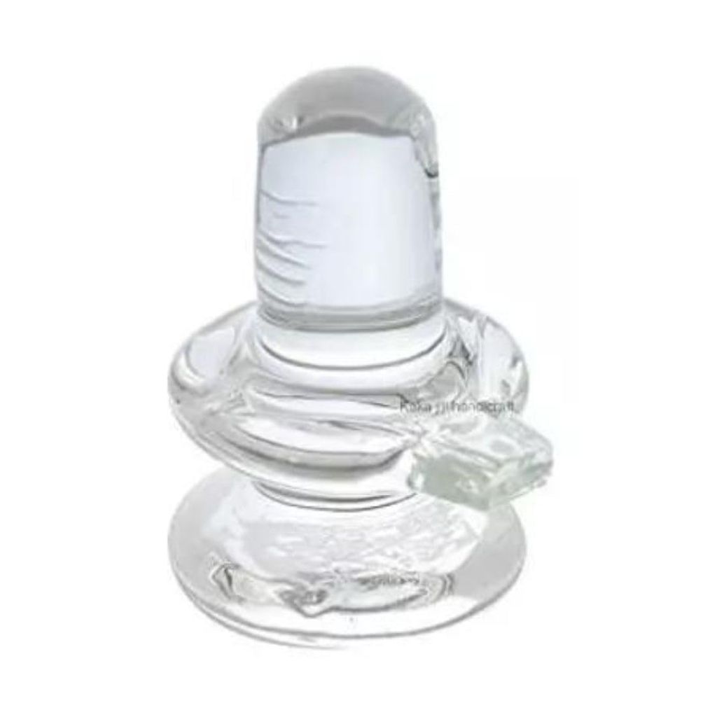 MAYAPURI Sphatik Shivling/Shivlingam, Crystal Shiva Lingam, Size: 2.5 inche, Weight: 50gm - Pooja Needs | Buy online on ZillyBuy