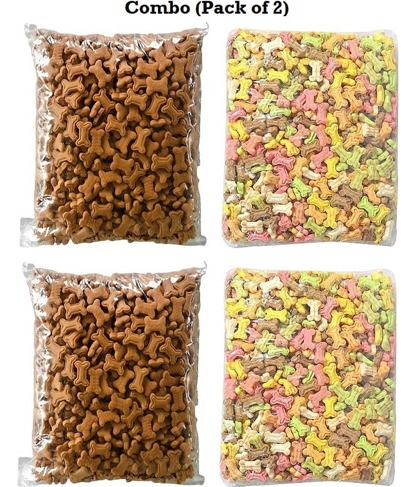Dog Biscuit Combo Pack Cocoa & Mix Flavor Pack of 2 Each 200Gm