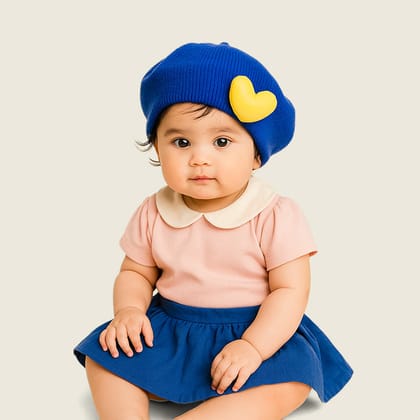 Baby Beret Hats-Midnight Blue