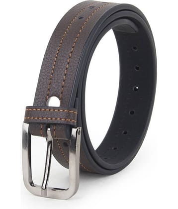 Zacharias Boy's Synthetic Leather Belt for kids (Pack of 1) (kb-21_Black) (6-10 Years)