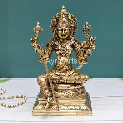 Tripura Sundari Rajarajeshwari Lalita Devi Kamakshi idol in Brass - 12 Inch Height Tripura Sundari Rajarajeshwari Lalita Devi Kamakshi idol in Brass - 12 Inch Height