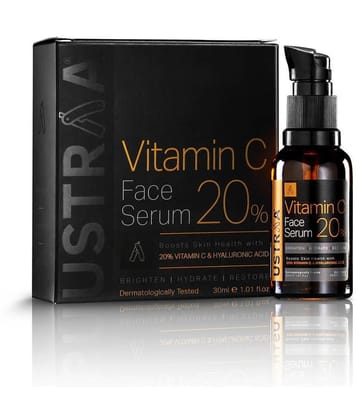 Ustraa 20% Vitamin C Face Serum with Hyaluronic Acid - 30 ml