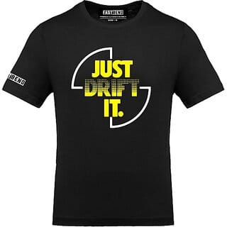 Fastbend Mens Black Printed Cotton Blend Round Neck T-Shirt