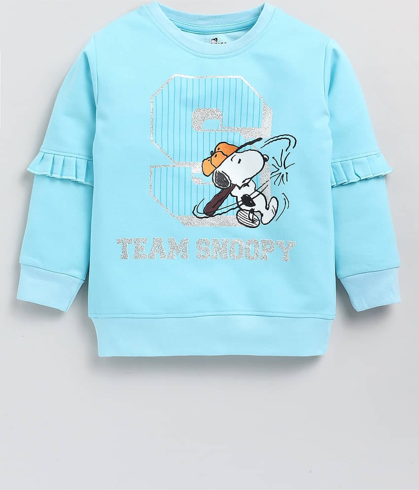 Cutopies Kids Rama Green Printed Cool Sweatshirts for Baby Girls (Pack of 1) Baby Girls Clothing Sets