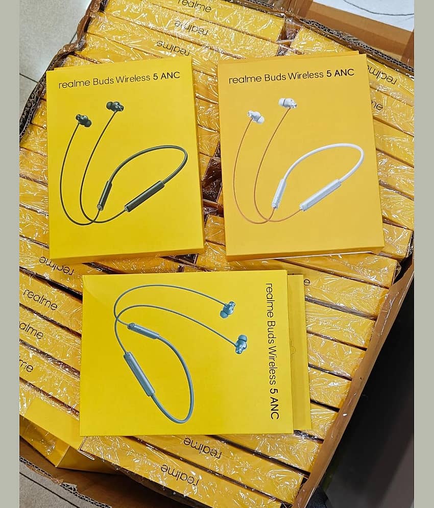 REALME BUDS WIRELESS 5 MAGNETIC ON OFF NECKBAND ASSORTED COLOURS