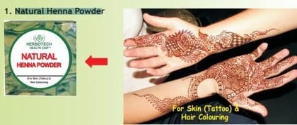 Natural henna powder