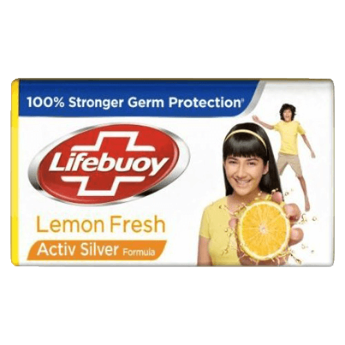 Lifebuoy Bathing Soap Lemon Fresh 100% Stronger Germ Protection 4 x 125g