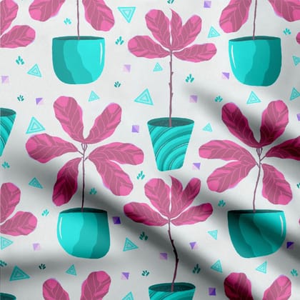 Fiddle fig patterns-Cotton