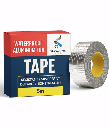 Leakage Repair Waterproof Tape for Pipe Leakage Roof Water Leakage Solution (5 Meter), Waterproof Leakage Repair Adhesive Aluminium Foil Butyl Tape for Pipe Roof, roof leakage tape, Adhesive Tape, Leakage Repair Tape, Waterproof Leakage Repair tape